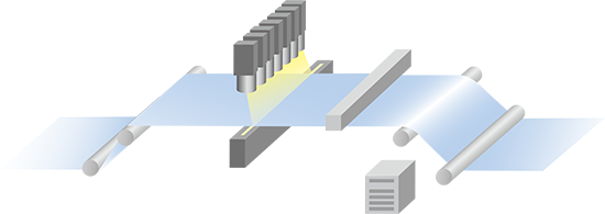 カメラ画像処理一体型無地フィルム検査システム Hawkeyes - Liteソフトウェアアプリケーション　システム概要